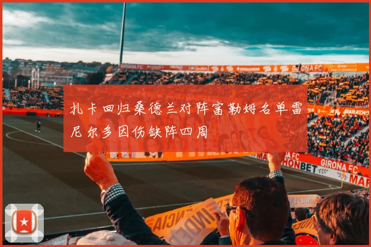 扎卡回归桑德兰对阵富勒姆名单雷尼尔多因伤缺阵四周